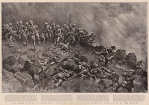 De Grote Aanval op Ladysmith, de Laatste Afwijzing van de Boeren op Wagon Hill door de Devons